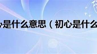 浅陌初心是什么意思_浅陌初心下一句是什么